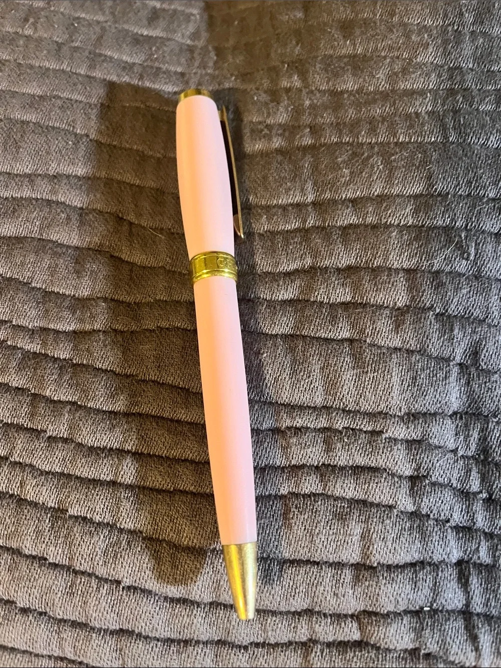 Chopard Pink Ballpoint Pen with Gold Accents